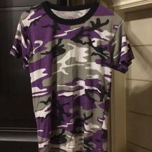 Girls camouflage tee